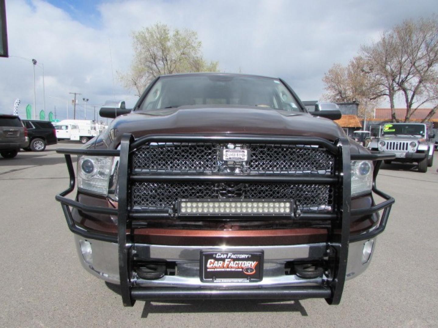 2013 Western Brown /Cattle Tan Leather RAM 1500 Laramie Longhorn (1C6RR7PT9DS) with an 5.7 Hemi V8 engine engine, 8 speed automatic transmission, located at 4562 State Avenue, Billings, MT, 59101, (406) 896-9833, 45.769516, -108.526772 - 2013 RAM 1500 Laramie Longhorn Edition Crew Cab SWB 4WD - Extremely clean! 5.7L V8 OHV 16V Engine - 8 speed automatic transmission - 4WD - 163,381 miles - local trade in - extremely clean Longhorn Edition - climate control - air conditioning - tilt wheel - cruise control - Alpine touchscreen audio - Photo#6